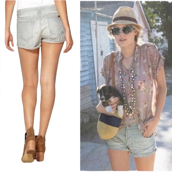 Joe's Jeans Connie Striped Cut-off Shorts size 24